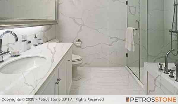 Calacatta Venato Quartz Bathroom