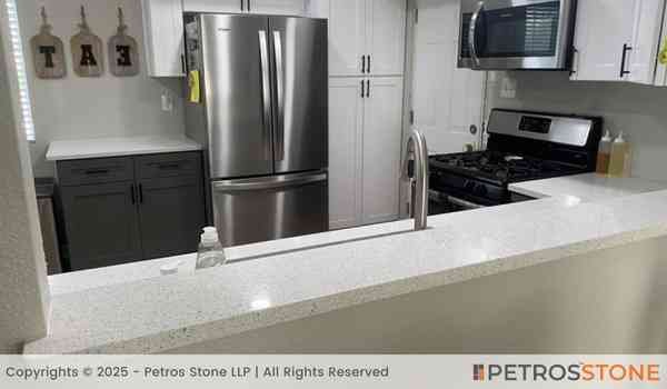 Snow White Quartz Stone Slab 3 Snow White Quartz Countertop