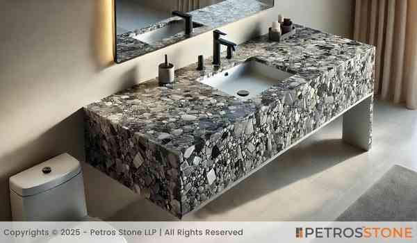 Agglomerated Quartz Vanity Top