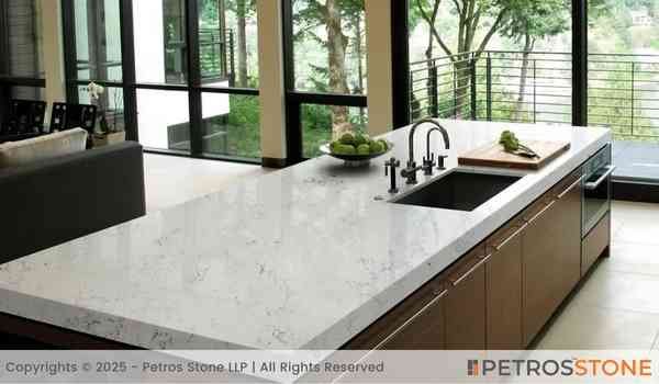 Carrara Bianco Quartz Countertop