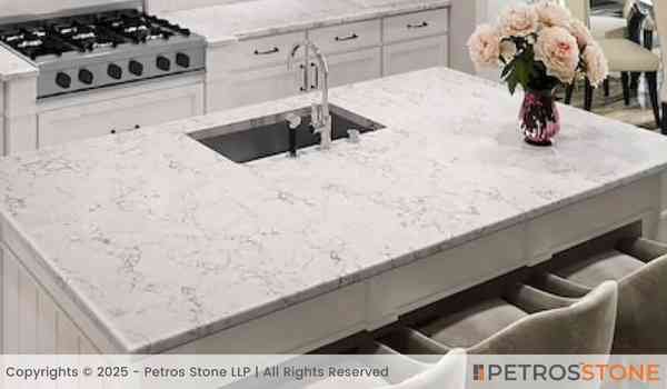 Carrara Bianco Quartz Countertop