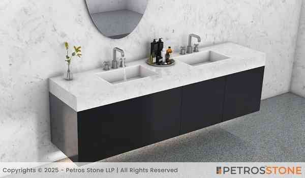 Carrara Bianco Quartz Vanity