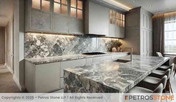 Multicolor Grey Quartz Countertop
