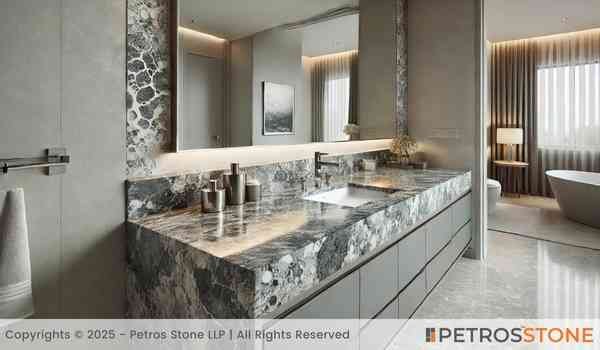 Multicolor Grey Quartz Vanity