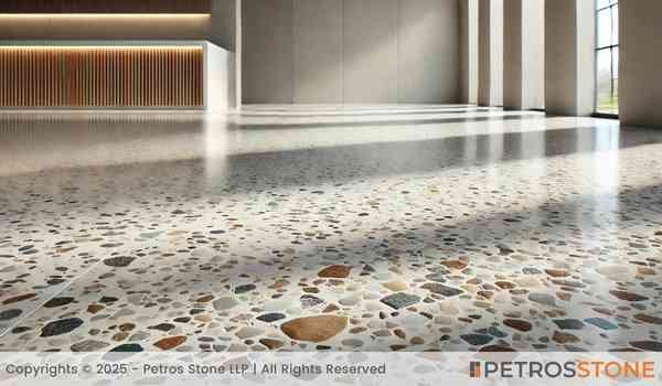 Terrazzo White Quartz Flooring