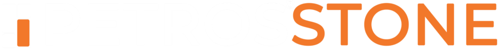 Petros® Stone logo white